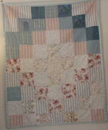 Shabby around the world Quilt reverse